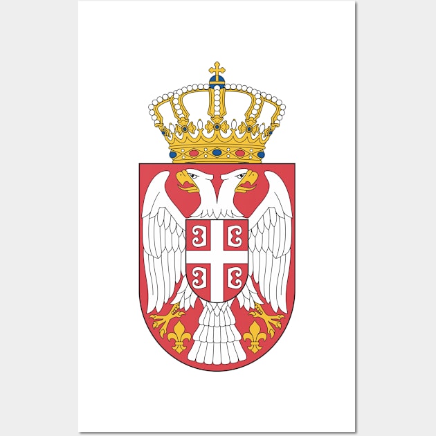 Serbia Coat of Arms Wall Art by Bugsponge